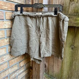 Marine Layer Olive Green Hemp Blend Shorts